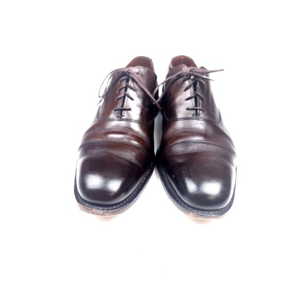 Allen Edmonds Exchange Place Brown Cap Toe Size 11 D Oxford Dress Shoes main image 7